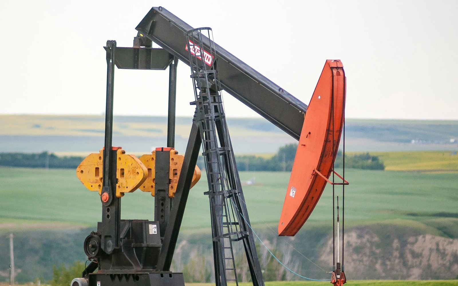 Pump jack on Bakken prairie acreage